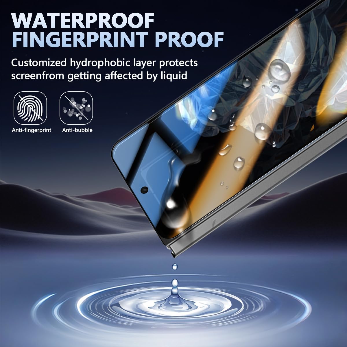2 Pièces Verre Trempé pour OnePlus Open Protection ecran de Confidentialité, Anti Espion tempered glass, film protecteur Anti-Spy, Dureté 9H Glass Résistant aux rayures protege écran 7 2 Pièces Verre Trempé pour OnePlus Open Protection ecran de Confidentialité, Anti Espion tempered glass, film protecteur Anti-Spy, Dureté 9H Glass Résistant aux rayures protege écran – Image 6