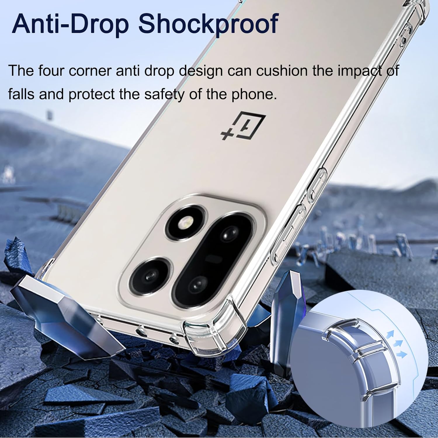 Coque en silicone transparent pour OnePlus 15 5G avec 3 protections d'écran en verre trempé, TPU souple, ultra mince, protection contre les chutes, antichoc et anti-rayures 4 Coque en silicone transparent pour OnePlus 15 5G avec 3 protections d'écran en verre trempé, TPU souple, ultra mince, protection contre les chutes, antichoc et anti-rayures – Image 3