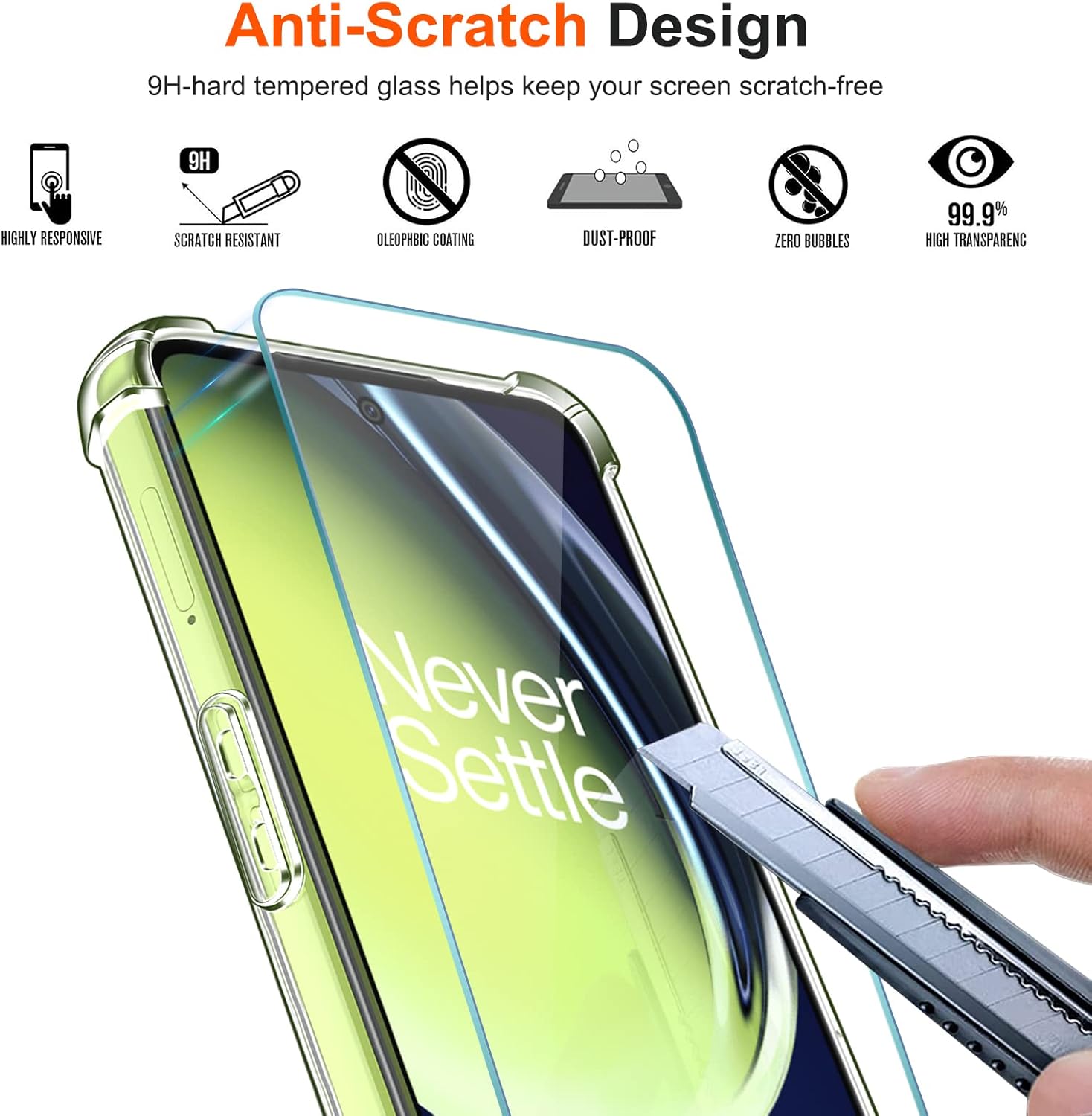 ivoler 3 en 1 Coque pour OnePlus Nord CE 3 Lite 5G avec 2 Pièces Verre Trempé, Ultra Transparent Étui de Protection en Silicone Antichoc, Souple TPU Anti-Rayures Bumper Housse 3 ivoler 3 en 1 Coque pour OnePlus Nord CE 3 Lite 5G avec 2 Pièces Verre Trempé, Ultra Transparent Étui de Protection en Silicone Antichoc, Souple TPU Anti-Rayures Bumper Housse – Image 2
