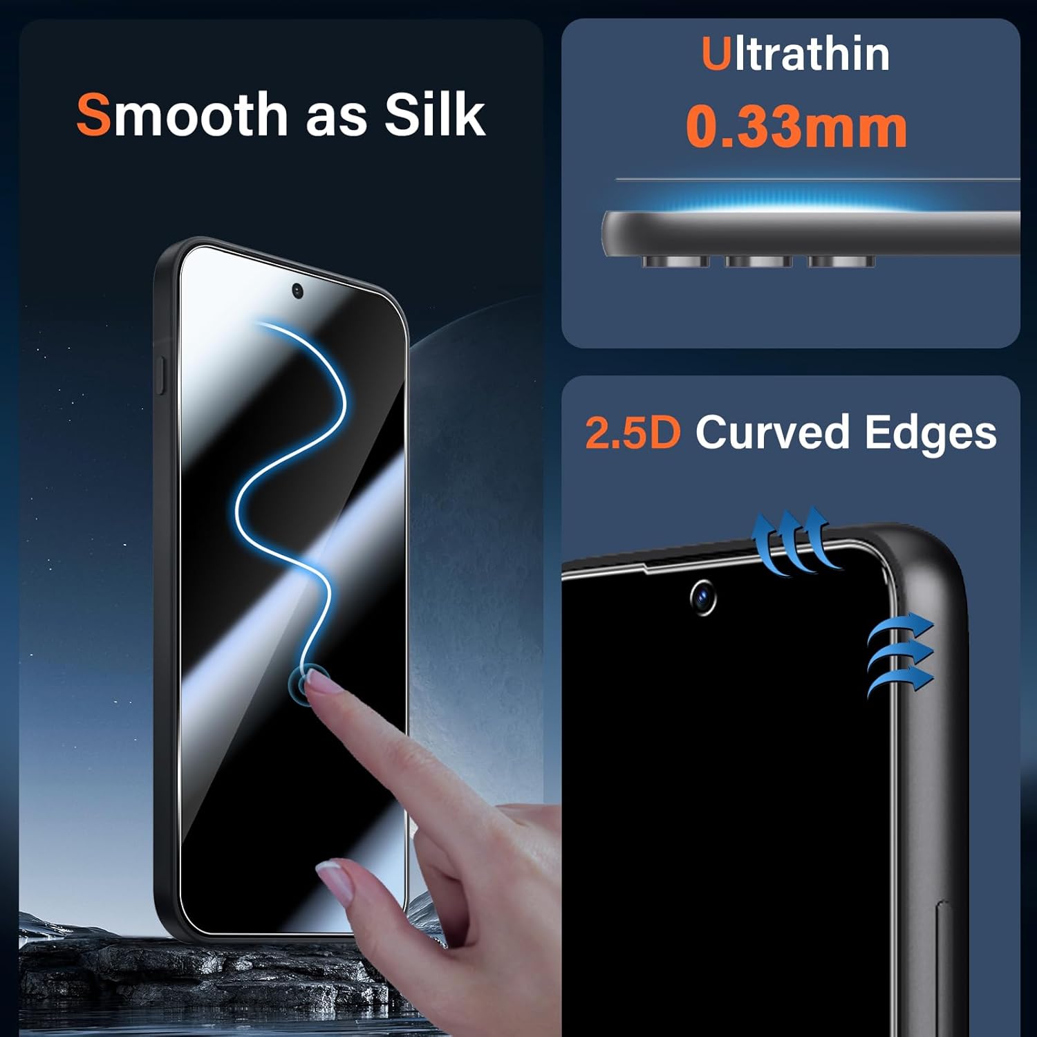 2 Pièces Verre Trempé pour Oneplus 15 5G avec 2 Pièces Caméra Arrière Objectif Protecteur, Dureté 9H Anti Rayures Film Protection écran, Ultra Résistant Vitre Protection 5 2 Pièces Verre Trempé pour Oneplus 15 5G avec 2 Pièces Caméra Arrière Objectif Protecteur, Dureté 9H Anti Rayures Film Protection écran, Ultra Résistant Vitre Protection – Image 4