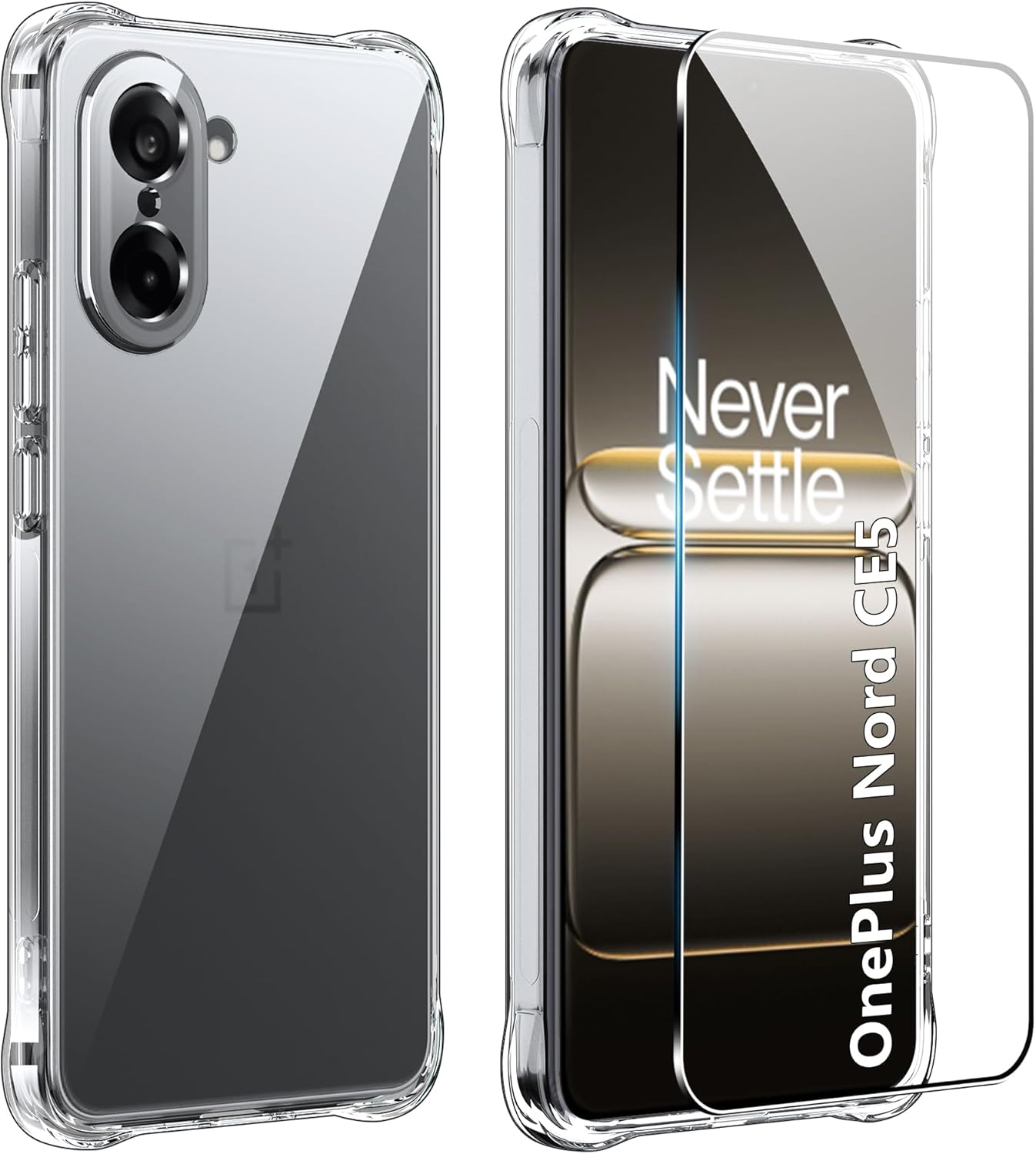 Coque pour OnePlus Nord CE5+1x Film de Protection, Anti-jaunissement, Antichoc et Résistant aux Rayures, CEtui Ultra-Mince en TPU Souple pour OnePlus Nord CE5 Coque 2 Coque pour OnePlus Nord CE5+1x Film de Protection, Anti-jaunissement, Antichoc et Résistant aux Rayures, CEtui Ultra-Mince en TPU Souple pour OnePlus Nord CE5 Coque