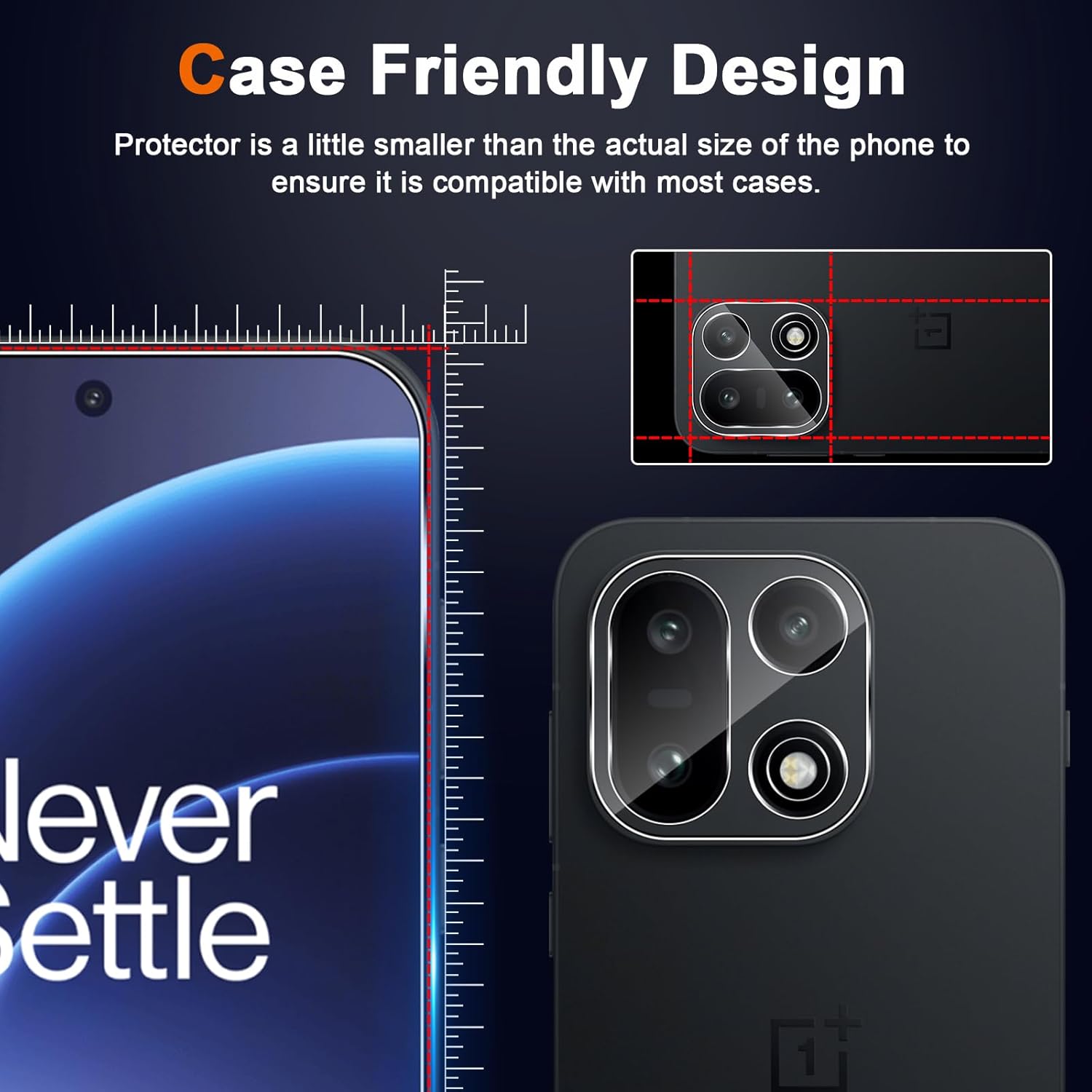 2 Pièces Verre Trempé pour Oneplus 15 5G avec 2 Pièces Caméra Arrière Objectif Protecteur, Dureté 9H Anti Rayures Film Protection écran, Ultra Résistant Vitre Protection 6 2 Pièces Verre Trempé pour Oneplus 15 5G avec 2 Pièces Caméra Arrière Objectif Protecteur, Dureté 9H Anti Rayures Film Protection écran, Ultra Résistant Vitre Protection – Image 5