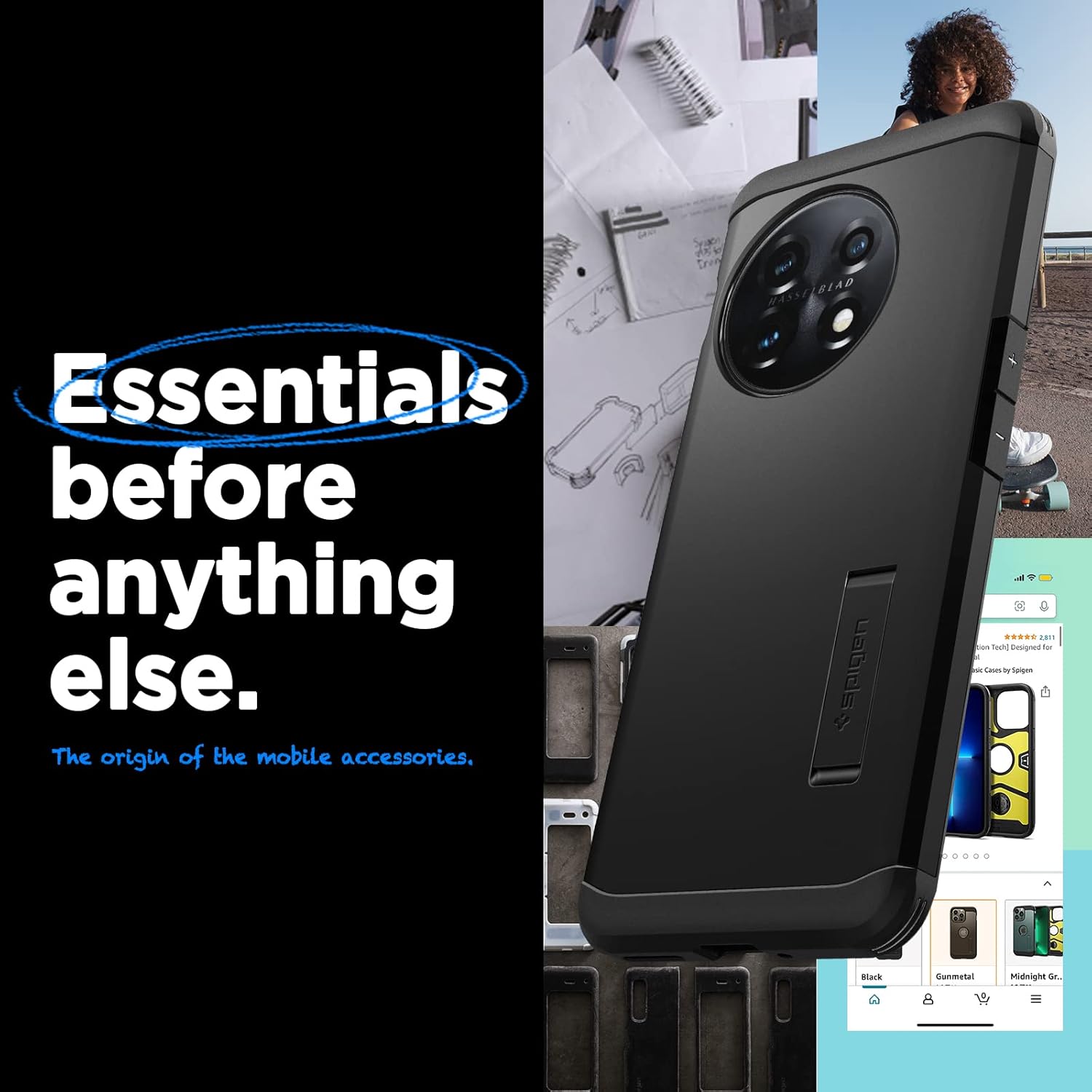 Spigen Tough Armor Coque Compatible avec OnePlus 11 - Noir 3 Spigen Tough Armor Coque Compatible avec OnePlus 11 - Noir – Image 2