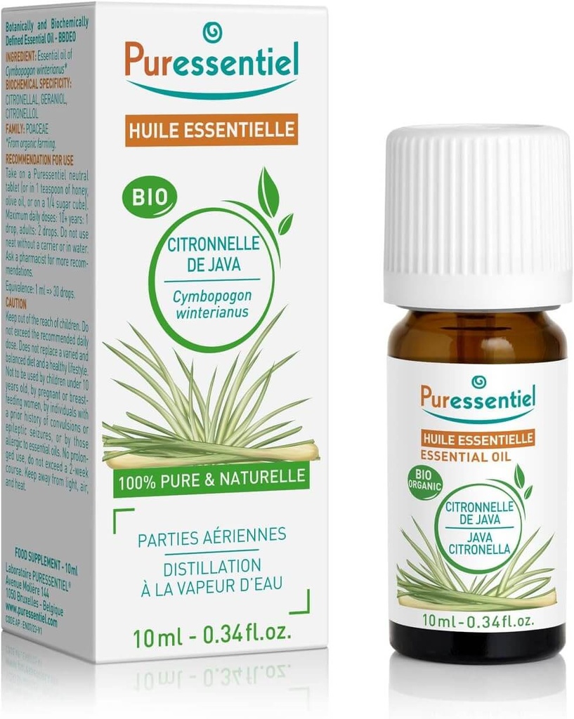 aed92b3958d00d4cca1e135ac7d952f1 Puressentiel huile essentielle citronnelle de java bio 10ml 4154